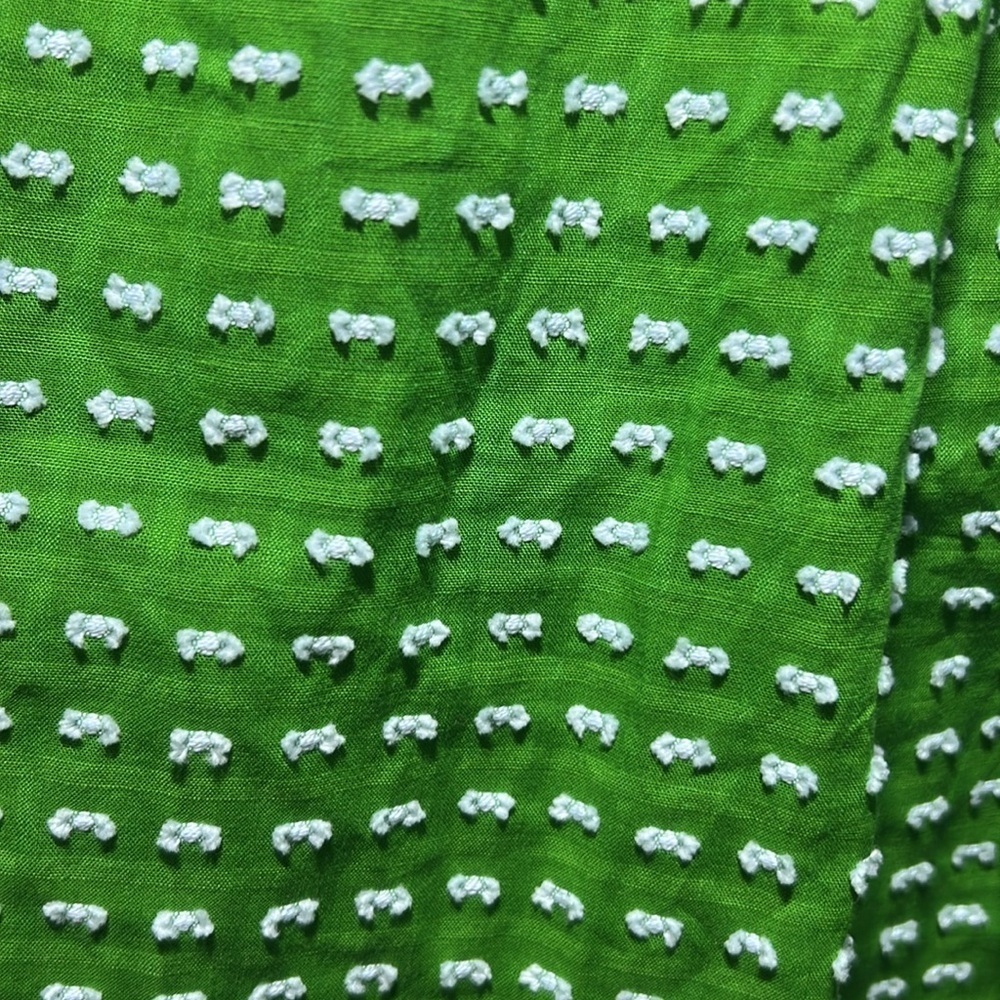 Kate Spade x Target Green/White Puff Sleeve Top Size XXS NWT - Picture 9 of 12